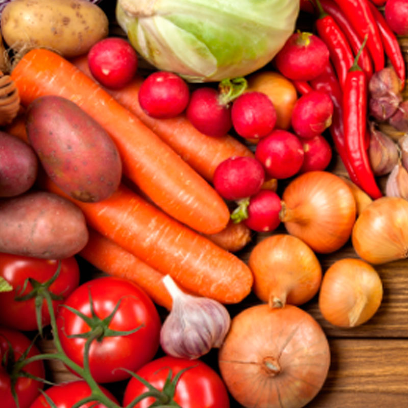 Verduras con castañas